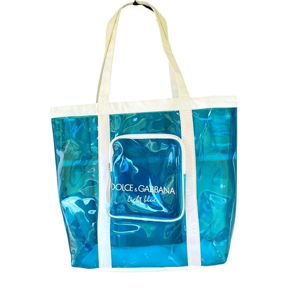 Dolce & Gabbana Aqua Blue Beach Tote